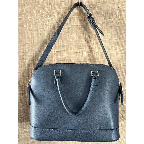 Dooney & Bourke saffiano dome handbag gray shoulderbag - Picture 2 of 10